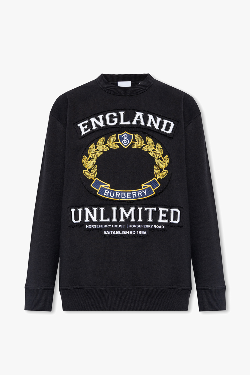 Burberry logo embroidered sweatshirt online